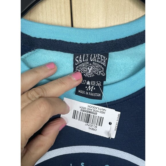 Washington DC Sweatshirt Sz M Active Top Comfy Travel Casual Blue Gray Sweater - Picture 3 of 4